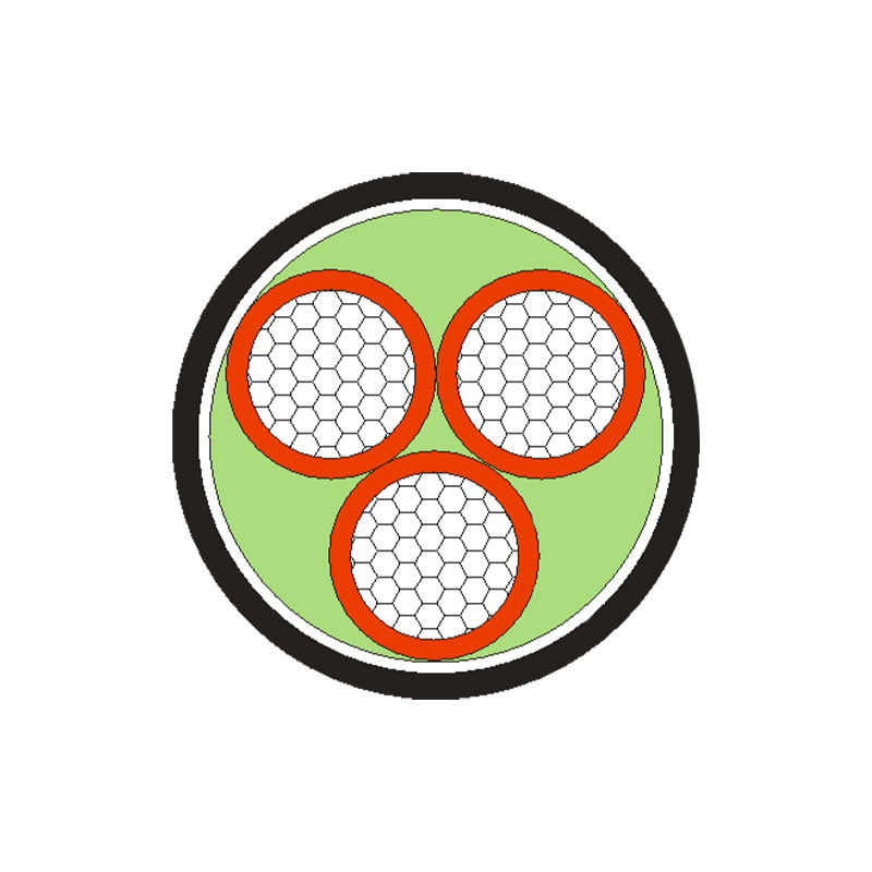 Câble d'alimentation isolé XLPE/PVC pour tension nominale 0,6/1 kV