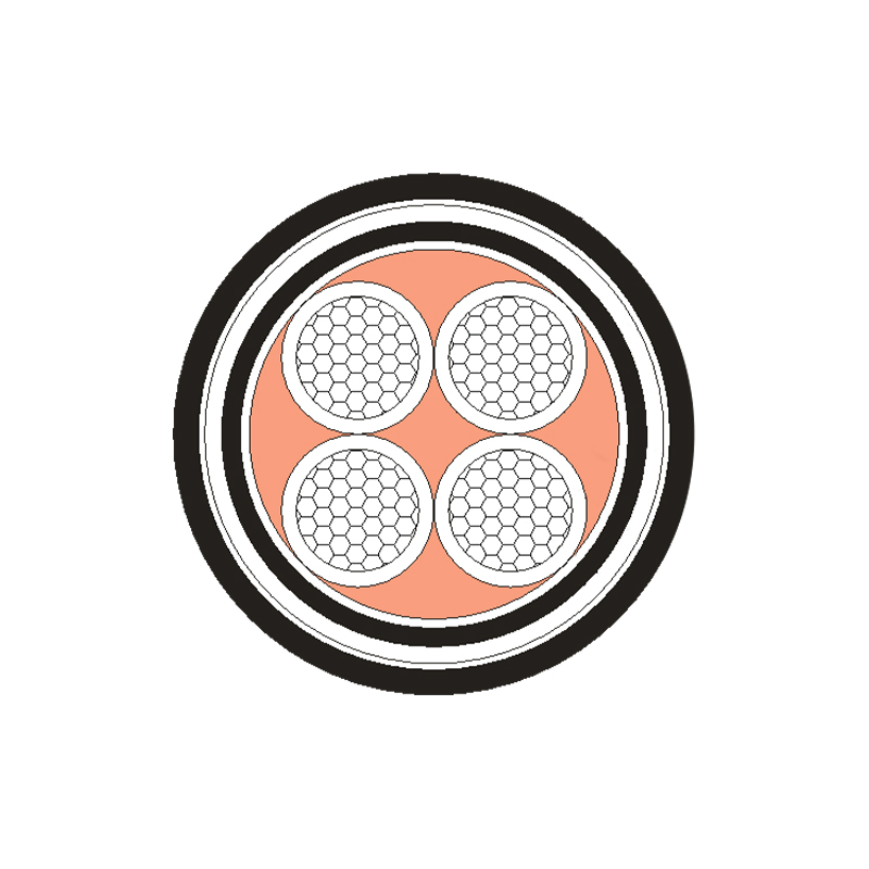 Câble d'alimentation isolé XLPE/PVC pour tension nominale 0,6/1 kV