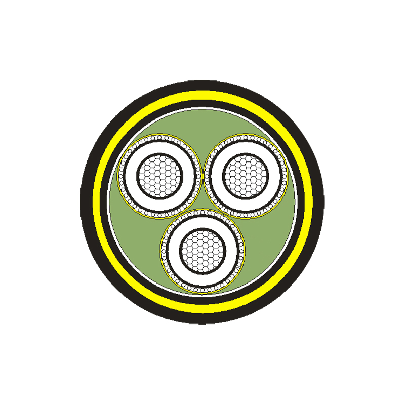 Câble d'alimentation isolé XLPE pour tension nominale 3,6/6kV -26/35kV
