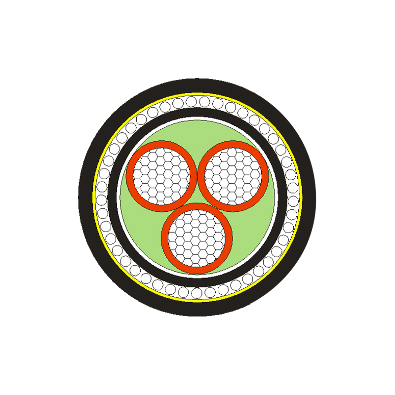 Câble d'alimentation isolé XLPE/PVC pour tension nominale 0,6/1 kV