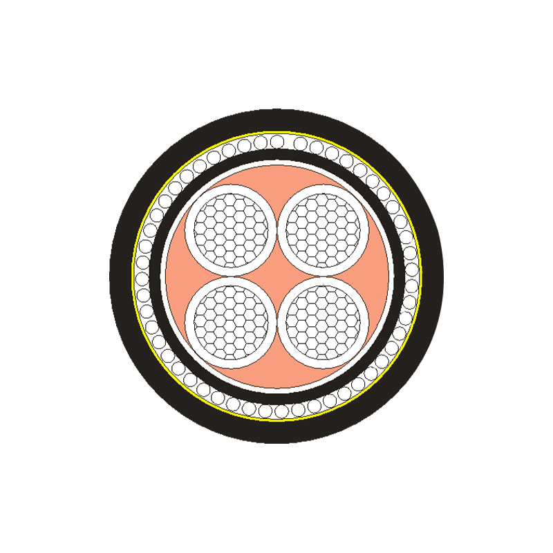 Câble d'alimentation isolé XLPE/PVC pour tension nominale 0,6/1 kV