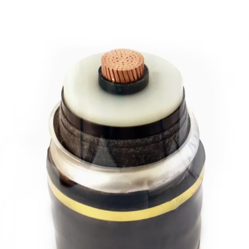 Gaine en aluminium ondulée de câble d'isolation de XLPE pour la tension évaluée de 64/110kV