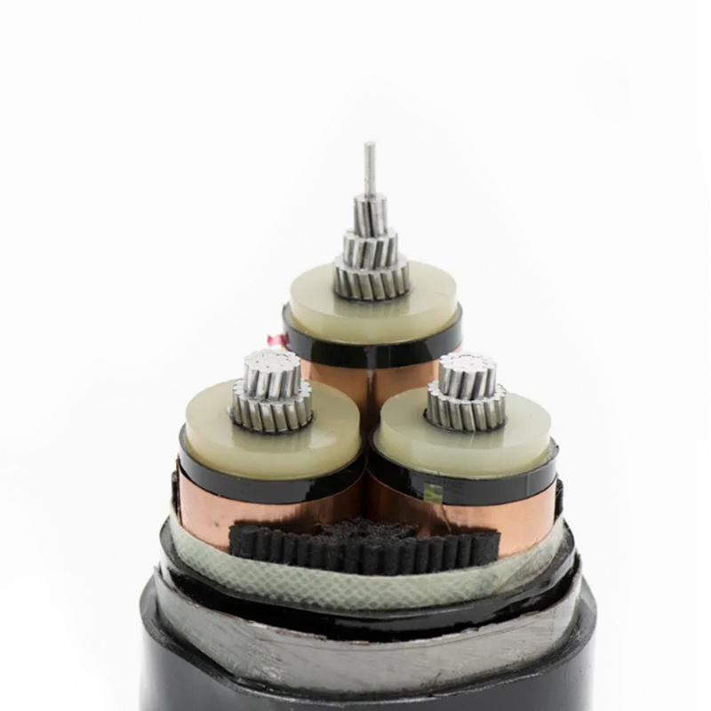 Câble d'alimentation isolé XLPE pour tension nominale 3,6/6kV -26/35kV