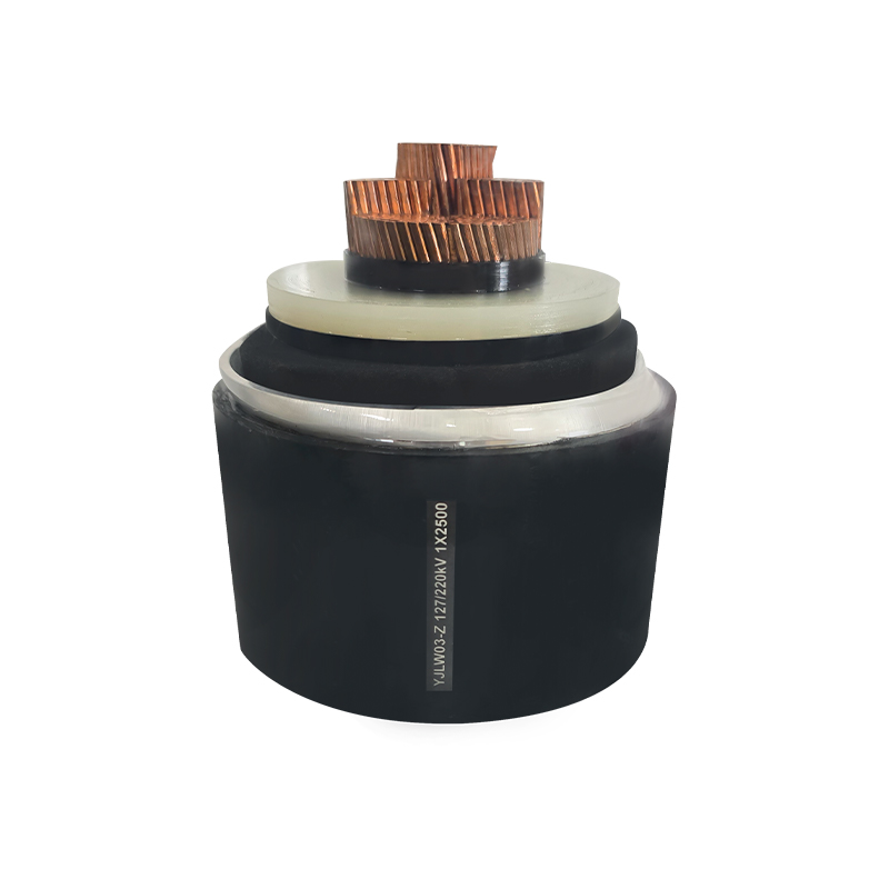 Gaine en aluminium ondulée de câble d'isolation de XLPE pour la tension évaluée de 290/500kV